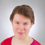 Henkilökuvassa ruskeahiuksinen nainen.