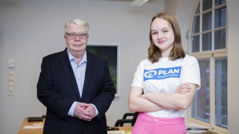 Kalervo Kummola ja Pauliina Mannerhovi. 