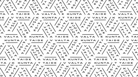 Graafinen kuvapinta, joka muodostuu taide-, valta- ja kunta -sanoista. 