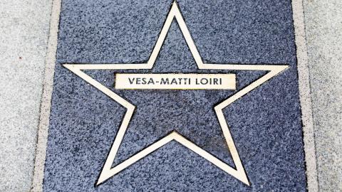 Vesa-Matti Loir's star on the Tähtikatu