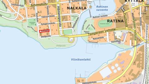 Kurilankadun sijainti kartalla.