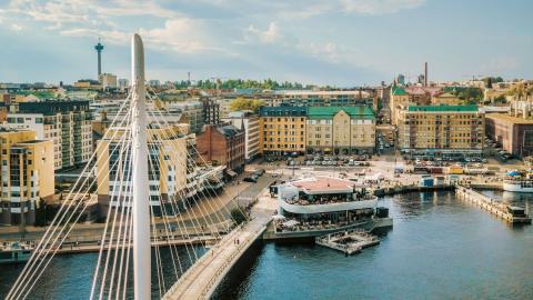 Aerial view of Laukontori.