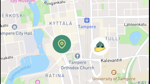 Kuvakaappaus Crowdsorsa-pelin näkymästä puhelimen näytöllä. 