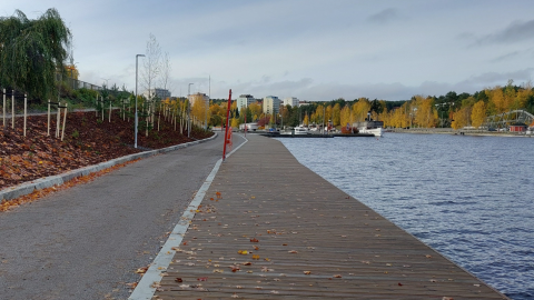 Näkymä uudesta maisemareisitä Särkänniemen suuntaan. 