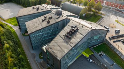 Ilmakuva Tipotien terveysasemasta.