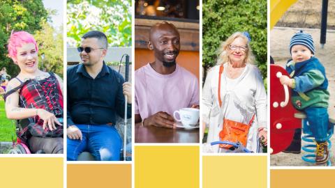 Kuvakooste erilaisista tamperelaisista.