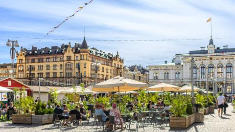 Keskustorin kesä -tapahtuma-alue.