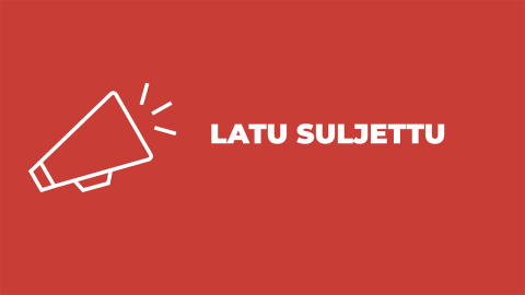 Latu suljettu