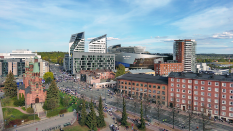 Tampere-maisema.