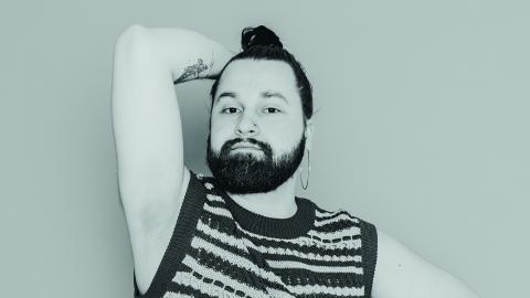 A person posing for camera.