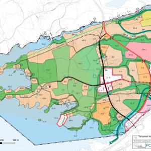 Map of the master plan draft