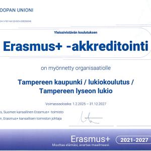 Sertifikaatti akkreditoinnista