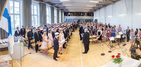 Tampereen lyseon lukion ylioppilasjuhlat.