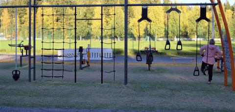 Kaupin urheilupuiston uusi ulkokuntosali