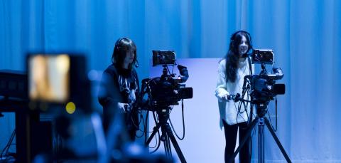 Videointi käynnissä Mediapoliksessa.