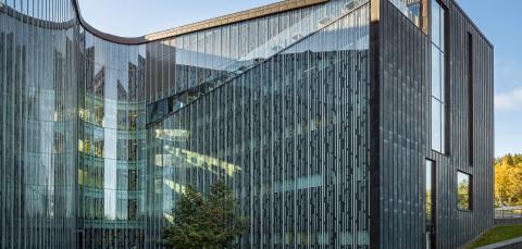 Tipotien terveysaseman lasiseiniä.