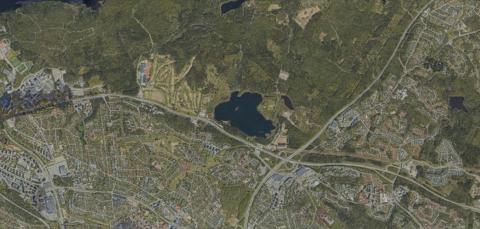 Itä-Tampereen alue ilmasta käsin.