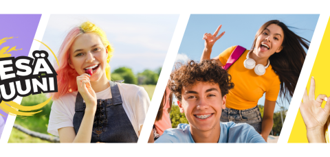 Pääkuva nuoria useissa kuvissa.