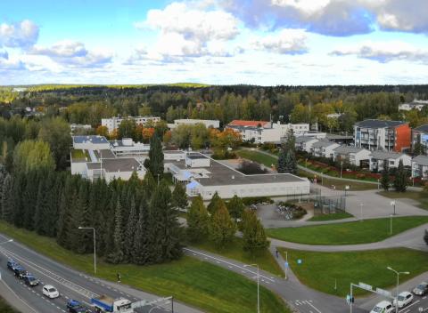 Takahuhdin koulu ilmasta