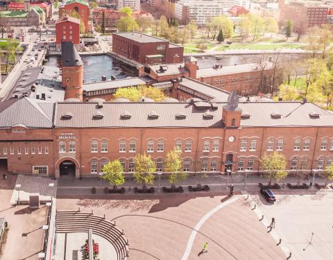 Frenckellin rakennus, jossa Tampereen palvelupiste sijaitsee