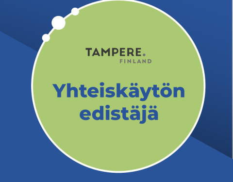 Yhteiskäytön edistäjä -tunnus.