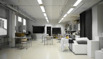 Kuvataideateljee Sampolassa.