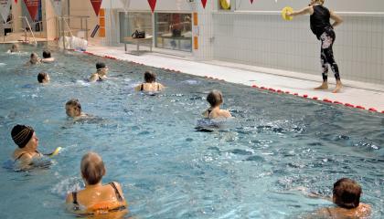 Hydrobics at Tesoma swimming pool.