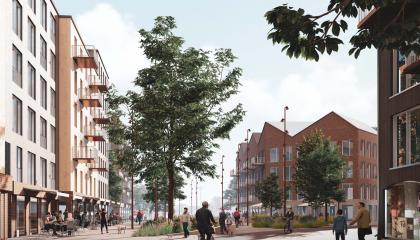 Havainnekuva Viinikanlahden aukionäkymästä. 