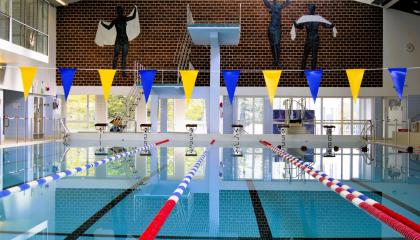 The 25-metre pool at Pyynikki Swimming Pool.