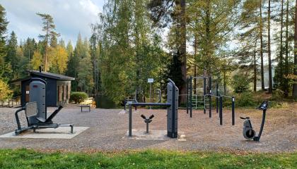 Suolijärven ulkokuntosali.