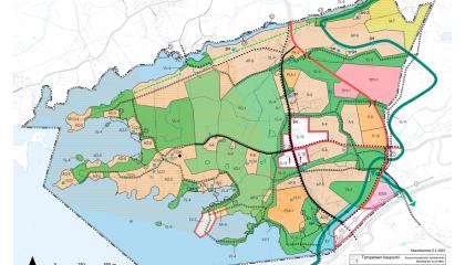 Karttakuva yleiskaavaluonnoksesta