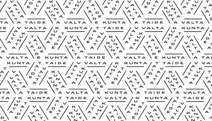 Graafinen kuvapinta, joka muodostuu taide-, valta- ja kunta -sanoista. 