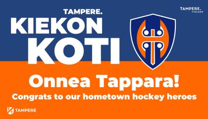 Onnitteluviesti Tapparan SM-kullan johdosta