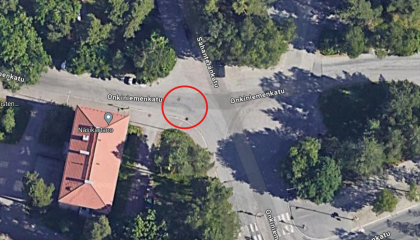 Karttakuva viemärin liitostyön sijainnista