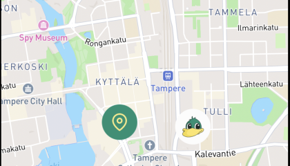 Kuvakaappaus Crowdsorsa-pelin näkymästä puhelimen näytöllä. 