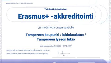 Sertifikaatti akkreditoinnista