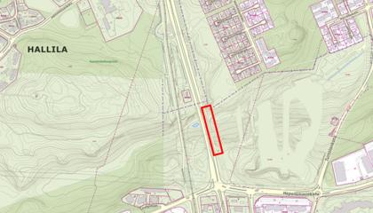 Kanjonin sillan sijainti kartalla.