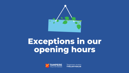 Text in the image Exceptions in our opening hours