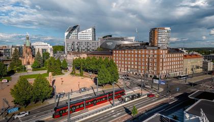 Sorin alue ylhäältä kuvattuna.