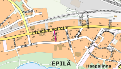 Vallerinkujan sijainti kartalla.