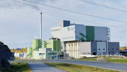 Tammervoiman hyötyvoimalarakennus Tarastenjärvellä.