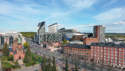Tampere-maisema.