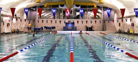 Pool area in Hervanta.