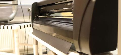 Vinyylileikkuri Tekomossa.