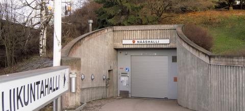 Nääshallin sisäänkäynti