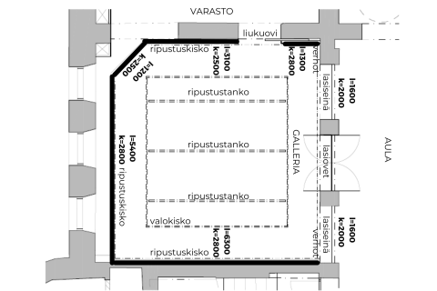 Galleria Vivin pohjapiirros