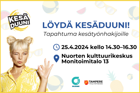 Kesäduunin mainos, jonka sisältö löytyy tekstistä.