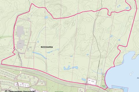 Suunnittelualue rajattu virastokartalle