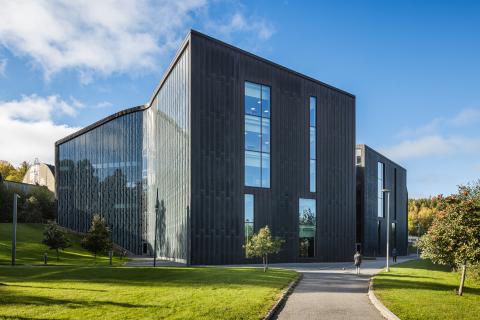 Tipotien terveysasema kuvattuna alapihan puolelta.