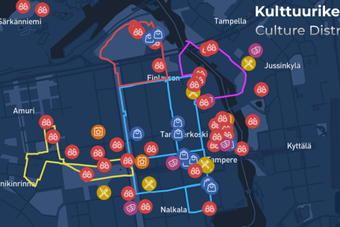 Map of the Cultural District.